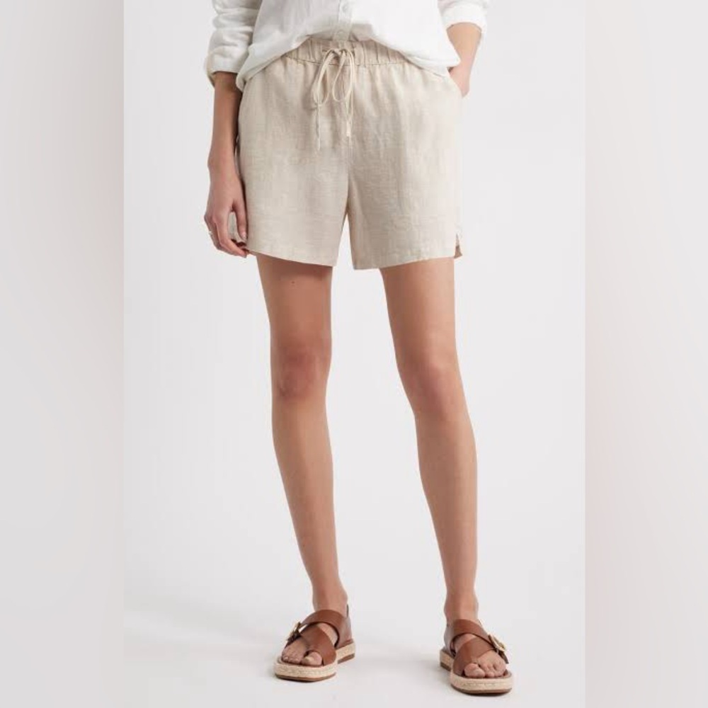 100% linen shorts women size small